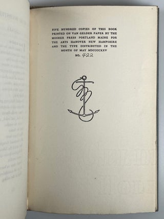 The Arts Anthology: Dartmouth Verse 1925, poet Carl Sandburg's copy, inscribed to him in January 1926