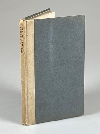 The Arts Anthology: Dartmouth Verse 1925, poet Carl Sandburg's copy, inscribed to him in January 1926