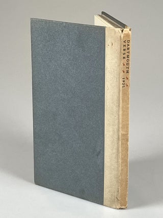 The Arts Anthology: Dartmouth Verse 1925, poet Carl Sandburg's copy, inscribed to him in January 1926