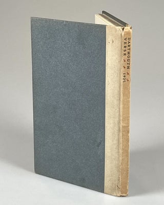 The Arts Anthology: Dartmouth Verse 1925, poet Carl Sandburg's copy, inscribed to him in January 1926