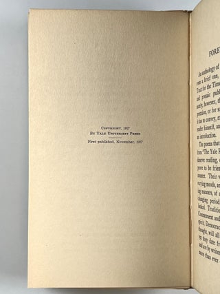 A Book of Yale Review Verse
