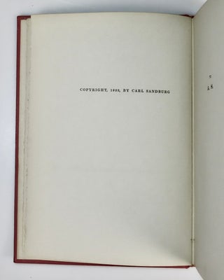 Good Morning America, one of very few copies of the limited edition signed by Sandburg printed throughout on blue paper