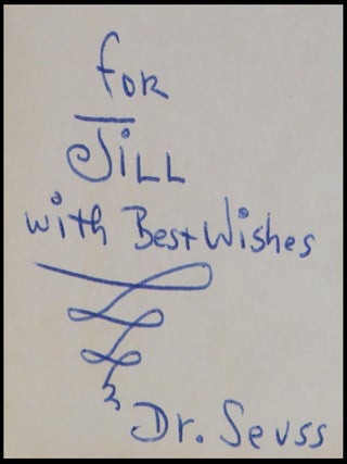 The Cat in the Hat Comes Back, purchased and inscribed for a young mother in 1963 at a bookshop one mile from Dr. Seuss’s La Jolla, California home