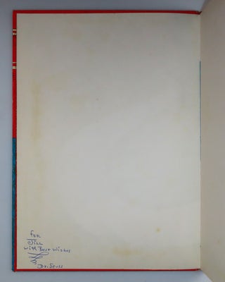 On Beyond Zebra!, purchased and inscribed for a young mother in 1963 at a bookshop one mile from Dr. Seuss’s La Jolla, California home