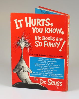 On Beyond Zebra!, purchased and inscribed for a young mother in 1963 at a bookshop one mile from Dr. Seuss’s La Jolla, California home