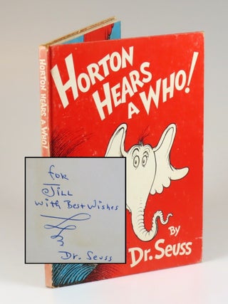 Item #008817 Horton Hears a Who!, purchased and inscribed for a young mother in 1963 at a...