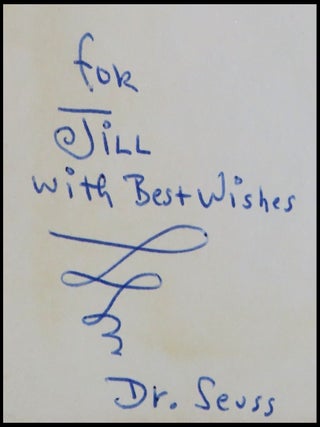 Horton Hears a Who!, purchased and inscribed for a young mother in 1963 at a bookshop one mile from Dr. Seuss’s La Jolla, California home