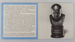 Centenary Bust of Sir Winston S. Churchill, Copy #200 of 750 produced for the centenary of Churchill's birth and featuring an excerpt from his first speech as Britain's wartime Prime Minister, still housed in the original Wedgwood box and accompanied by the original Wedgwood limitation certificate and brochure.