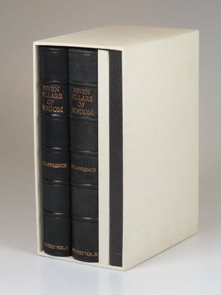Seven Pillars of Wisdom: a Triumph, the complete 1922 'Oxford' text, the publisher's hand-numbered limited edition, one of 80 sets bound thus in full Morocco goatskin, accompanied by both the finely bound Illustrations and Introduction volume and the publisher's portfolio of proofs of the Seven Pillars portraits, all housed in the publisher's slipcase