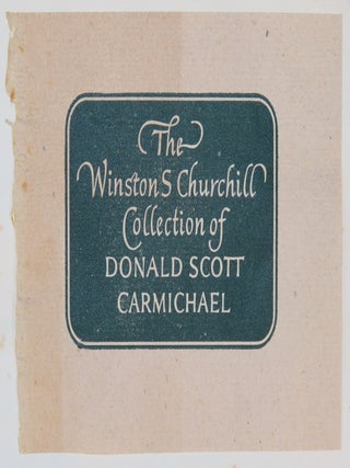 "To Winston Churchill in remembrance of his friend, uncle, & colleague..." - Edward Marjoribanks Lord Tweedmouth. K.T. 1849-1909: Notes and Recollections, warmly inscribed by the editor and compiler to Winston S. Churchill in 1910, and featuring the bookplates of Winston's only son and first official biographer, Randolph S. Churchill