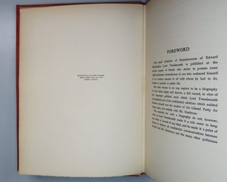 "To Winston Churchill in remembrance of his friend, uncle, & colleague..." - Edward Marjoribanks Lord Tweedmouth. K.T. 1849-1909: Notes and Recollections, warmly inscribed by the editor and compiler to Winston S. Churchill in 1910, and featuring the bookplates of Winston's only son and first official biographer, Randolph S. Churchill