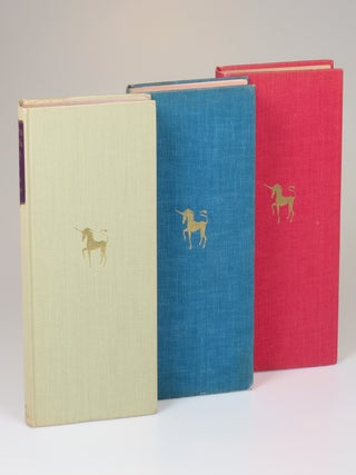 All three volumes of Lady Diana Cooper's memoirs, The Rainbow Comes and Goes, The Light of Common Day, and Trumpets from the Steep, each inscribed and signed by the author