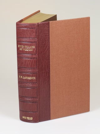 Seven Pillars of Wisdom: a triumph, the complete 1922 'Oxford' text, limited one-volume edition, hand-numbered copy #153, one of 180 issued thus in quarter Nigerian goatskin, including the publisher's slipcase upgrade and original purchase receipts