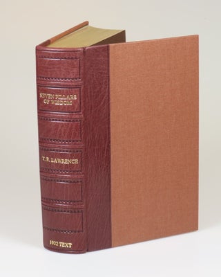 Seven Pillars of Wisdom: a triumph, the complete 1922 'Oxford' text, limited one-volume edition, hand-numbered copy #153, one of 180 issued thus in quarter Nigerian goatskin, including the publisher's slipcase upgrade and original purchase receipts