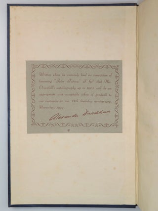 My Early Life: A Roving Commission, a wartime reprint with interesting provenance
