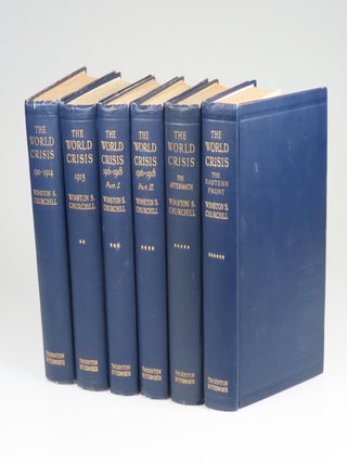 Item #008882 The World Crisis, full set of six British first edition, mixed printings. Winston S....