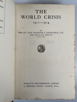 The World Crisis, full set of six British first edition, mixed printings