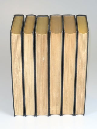 Abraham Lincoln, The Prairie Years and The War Years, a full, six-volume presentation set of first trade editions, the first volume of each set inscribed with a line from one of his poems, signed, and dated by Sandburg for his close and longtime friends, photographer Len Steckler and his wife, Olga