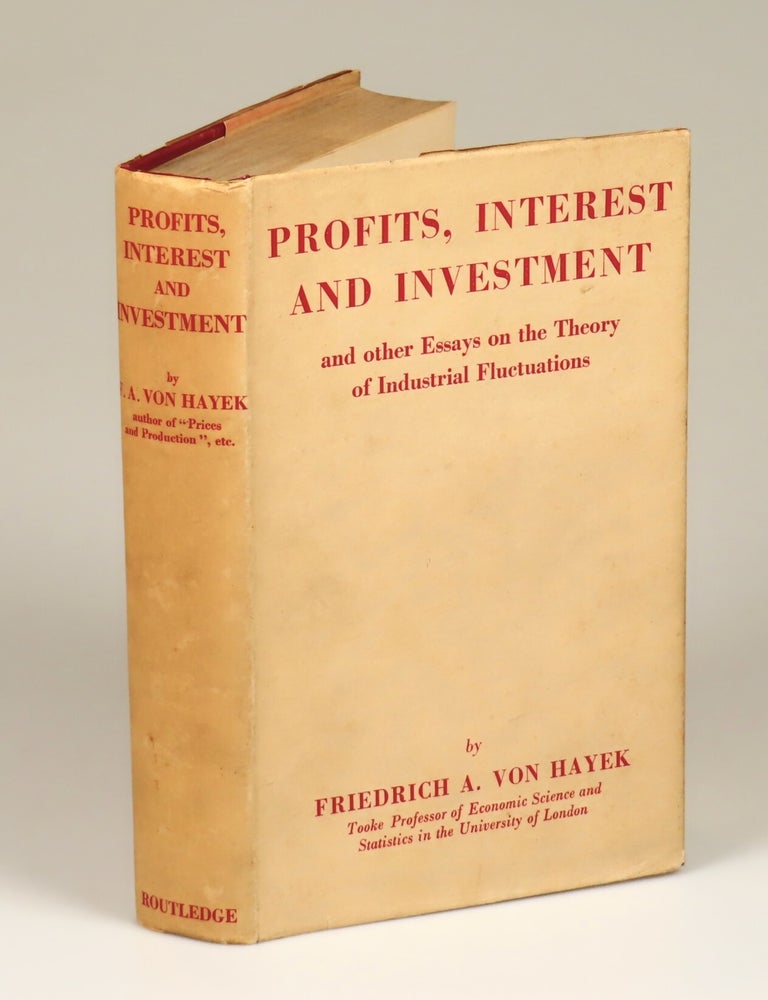 Profits, Interest and Investment, a jacketed first edition noteworthy for both condition and...