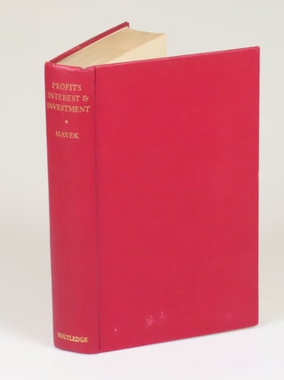 Profits, Interest and Investment, a jacketed first edition noteworthy for both condition and provenance