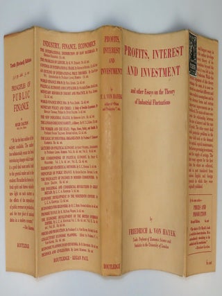 Profits, Interest and Investment, a jacketed first edition noteworthy for both condition and provenance
