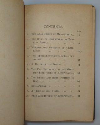 The Arab of Mesopotamia, a compellingly clean copy with contemporary Mesopotamian provenance and a contemporary photograph, housed in a solander case