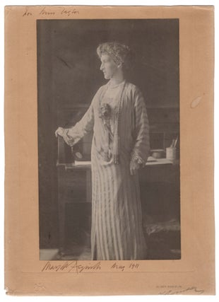 Item #008905 A mounted presentation studio portrait photograph of Margot Asquith Countess of...