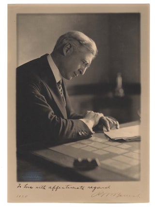 Item #008906 A presentation photographic portrait of financier, statesman, and presidential...
