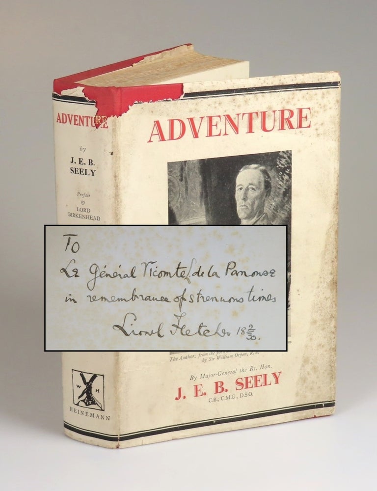 Adventure, with a gift inscription made in the month of publication that connects two significant...