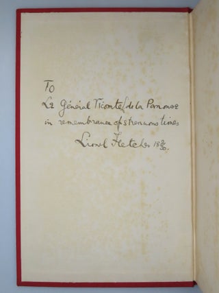 Adventure, with a gift inscription made in the month of publication that connects two significant figures involved in deployment of the British Expeditionary Force during the First World War
