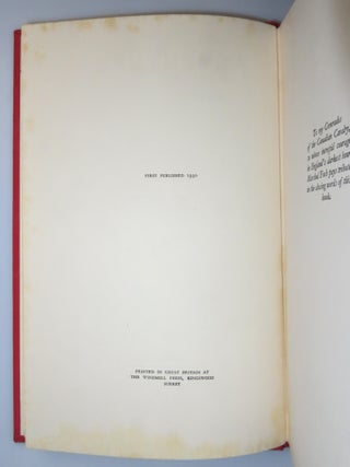 Adventure, with a gift inscription made in the month of publication that connects two significant figures involved in deployment of the British Expeditionary Force during the First World War
