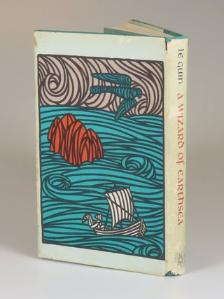 A Wizard of Earthsea, with a custom bookplate laid in, signed by Le Guin