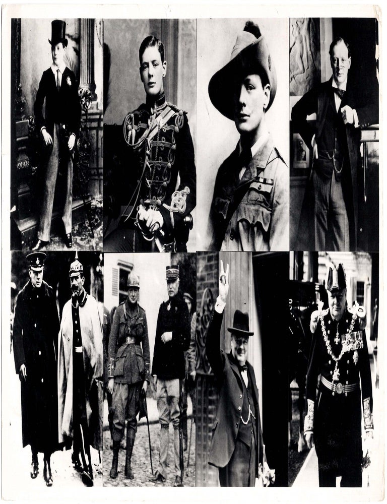 SIR WINSTON CHURCHILL - HIS LIFE AND TIMES - A 1964 eight-part composite photographic portrait of...