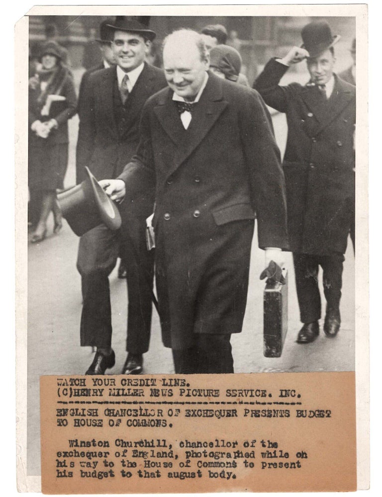 ENGLISH CHANCELLOR OF EXCHEQUER PRESENTS BUDGET TO HOUSE OF COMMONS - An original 24 May 1928...