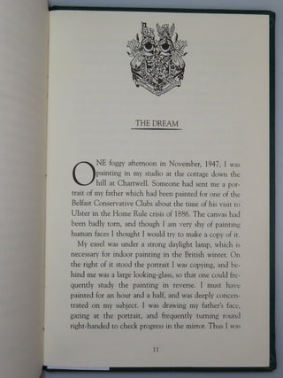 The Dream, a publisher's presentation "proof copy" of the seventy-five specially prepared for members of the Churchill family in celebration of the one-hundred twentieth anniversary of the birth of Sir Winston Churchill, inscribed by the editor and publisher, Richard Langworth, and his wife in 1996