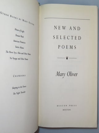 New and Selected Poems