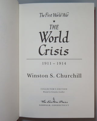 The World Crisis, the full leather Easton Press edition in six volumes