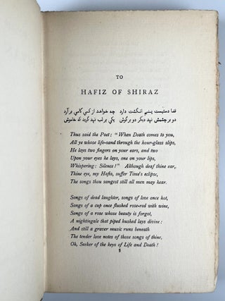 Poems from the Divan of Hafiz