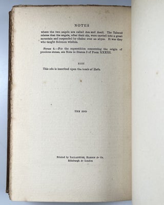 Poems from the Divan of Hafiz