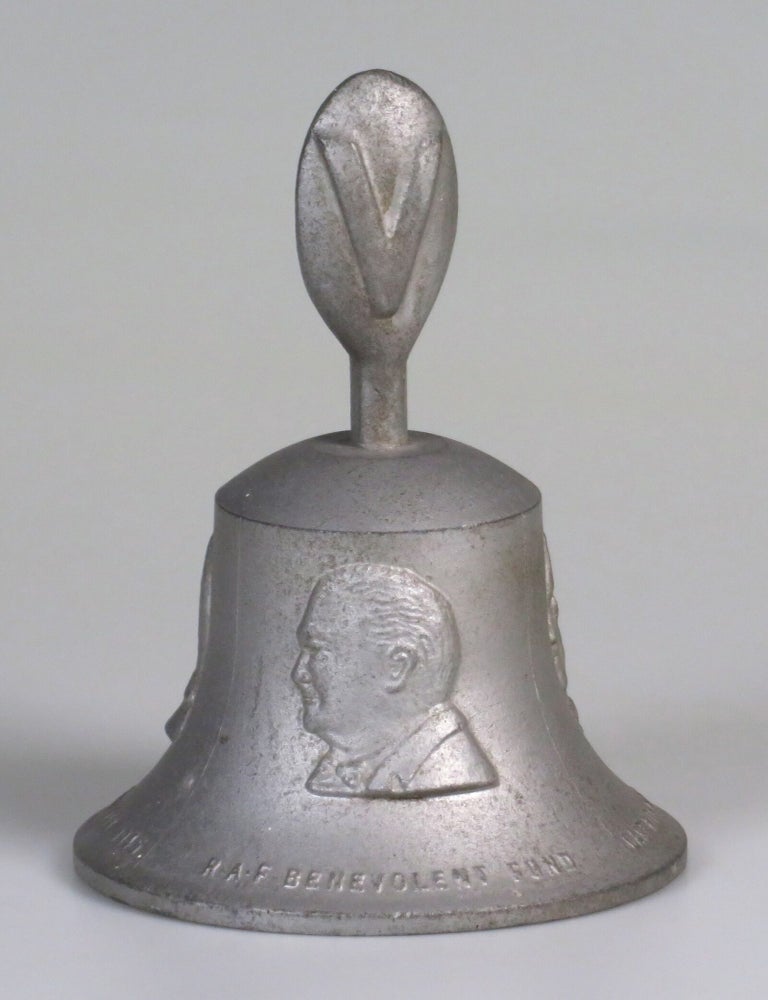 A Second World War Victory Bell cast in 1945 using metal from downed German aircraft and sold to...